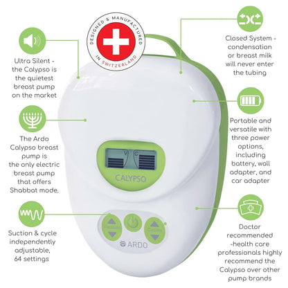 Ardo Calypso-to-Go Double Electric Breast Pump with 64 Settings and Pump Bag
