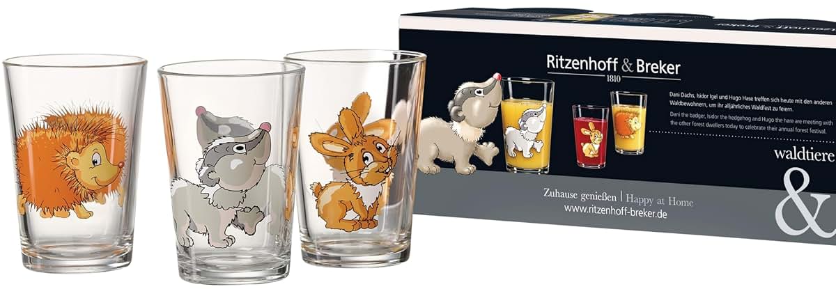 Ritzenhoff & Breker Kindertrinkgläser-Set Forest Animals 6 Pieces (photo 4)