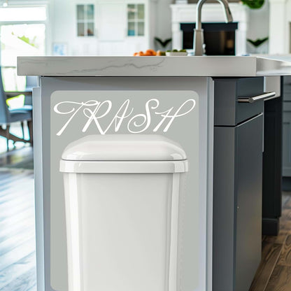 Wall Protector Decal for Trash Cans | Removable Splash Guard
