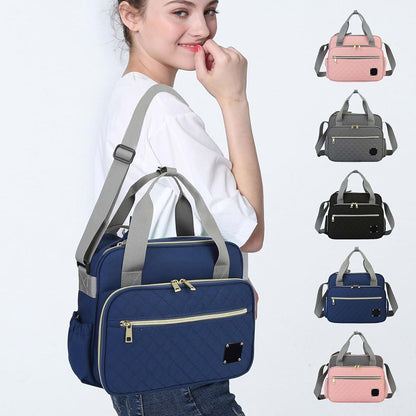 PTILSERY Large Capacity Diaper Bag, Multifunctional Baby Essential Organiser Case Portable Shoulder Bag for Stylish Moms (photo 4)