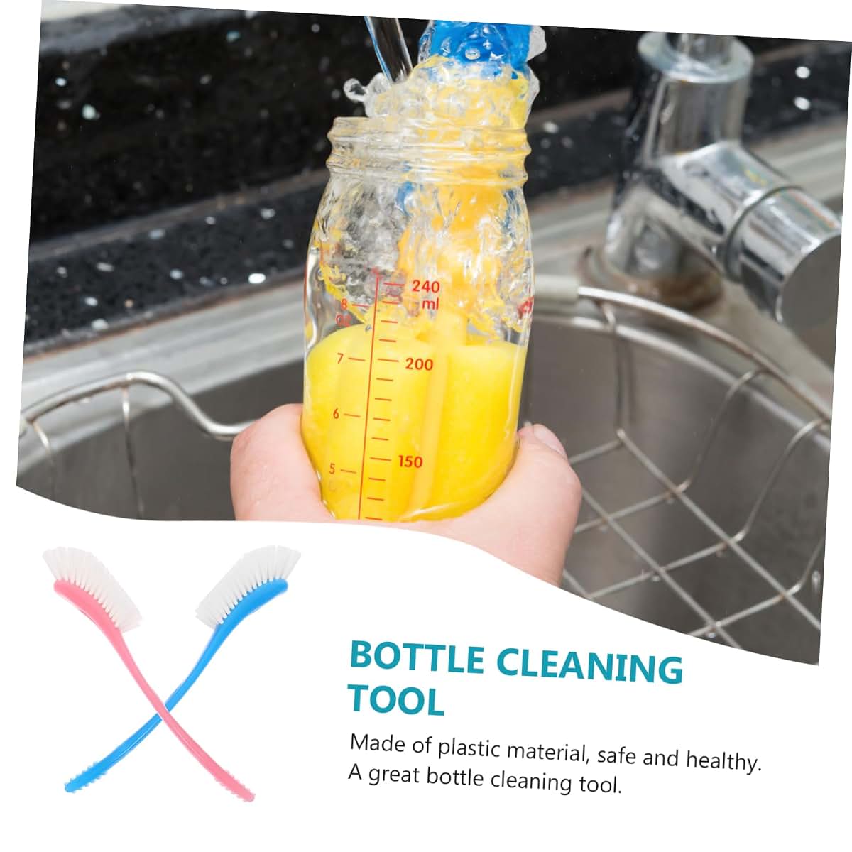 Hanabass Multifunctional Bottle Brush Cleaner Set - 2 Piece Kit (photo 3)