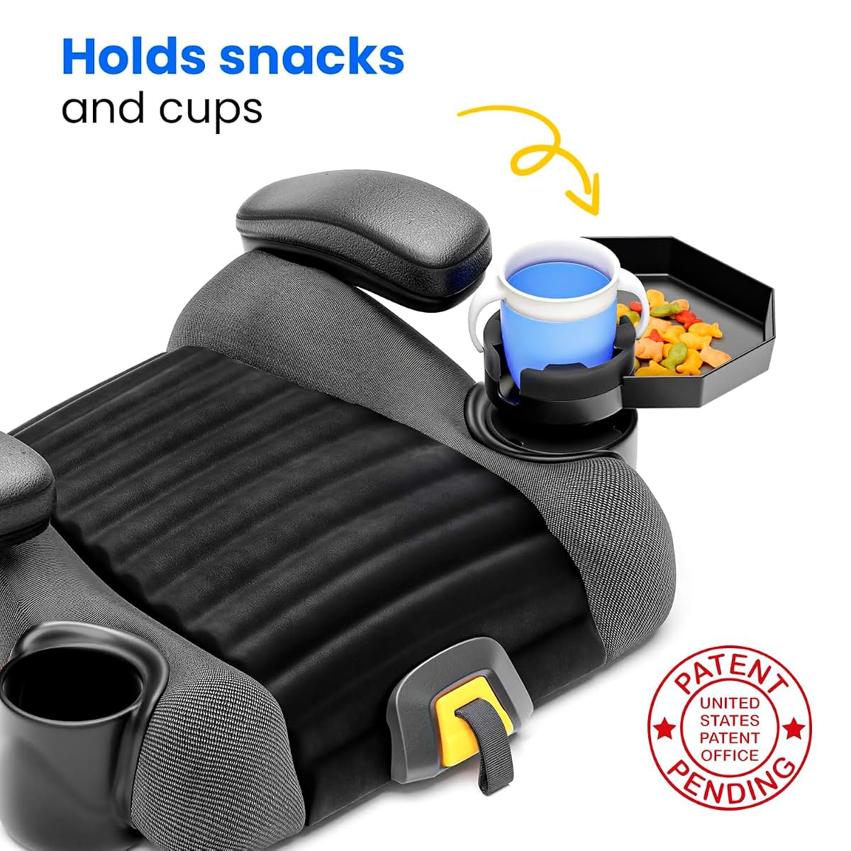 Integral Kids Travel Tray - Black Car Seat Tray With Cup Holder (photo 3)