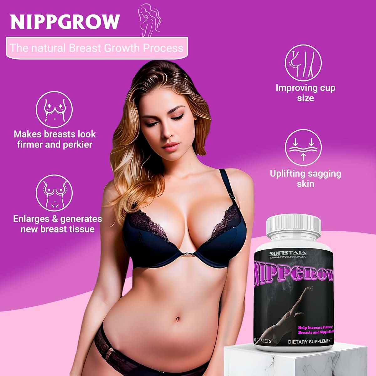 Beautifyem Nippgrow Natural Nipple Size Increase Supplement