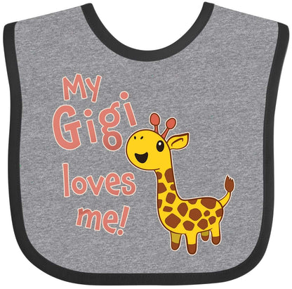 Inktastic Cute Giraffe Baby Bib for Little Ones