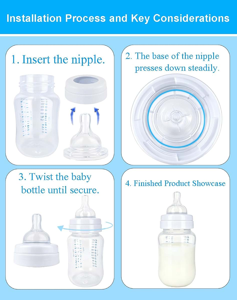 Honeykin Replacement Nipples Compatible with Philips Avent Anti-Colic Baby Bottles, Soft Silicone Baby Bottle Nipples (photo 4)