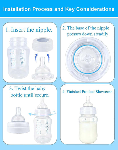 Honeykin Replacement Nipples Compatible with Philips Avent Anti-Colic Baby Bottles, Soft Silicone Baby Bottle Nipples (photo 4)