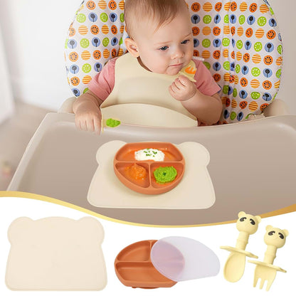 Baby Utensils Set – Feeding Essentials Silicone and Stainless Steel Gift Kit