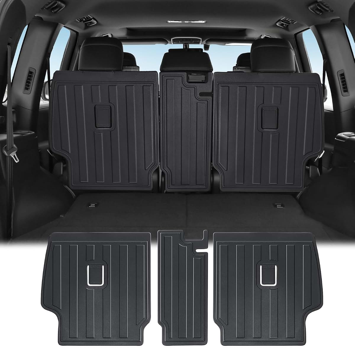LaIIker 3 Pcs Seat Backrest Protective Pad for Toyota Land Cruiser 300