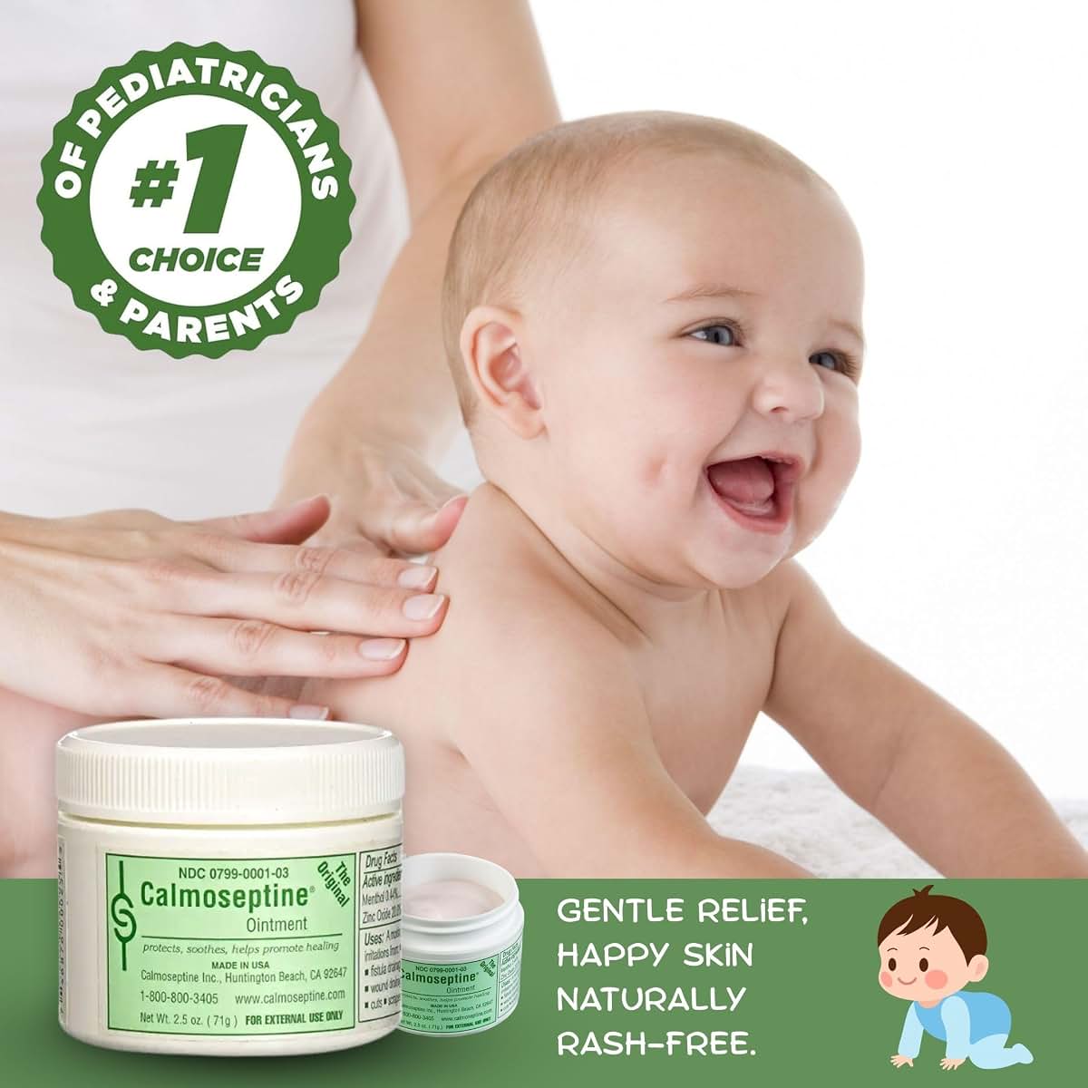 Calmoseptine Ointment for Skin Irritations and Moisture Barrier Protection