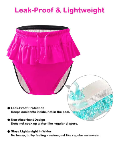 Eeost Youth Special Needs Reusable Swim Diaper With Skirt Design