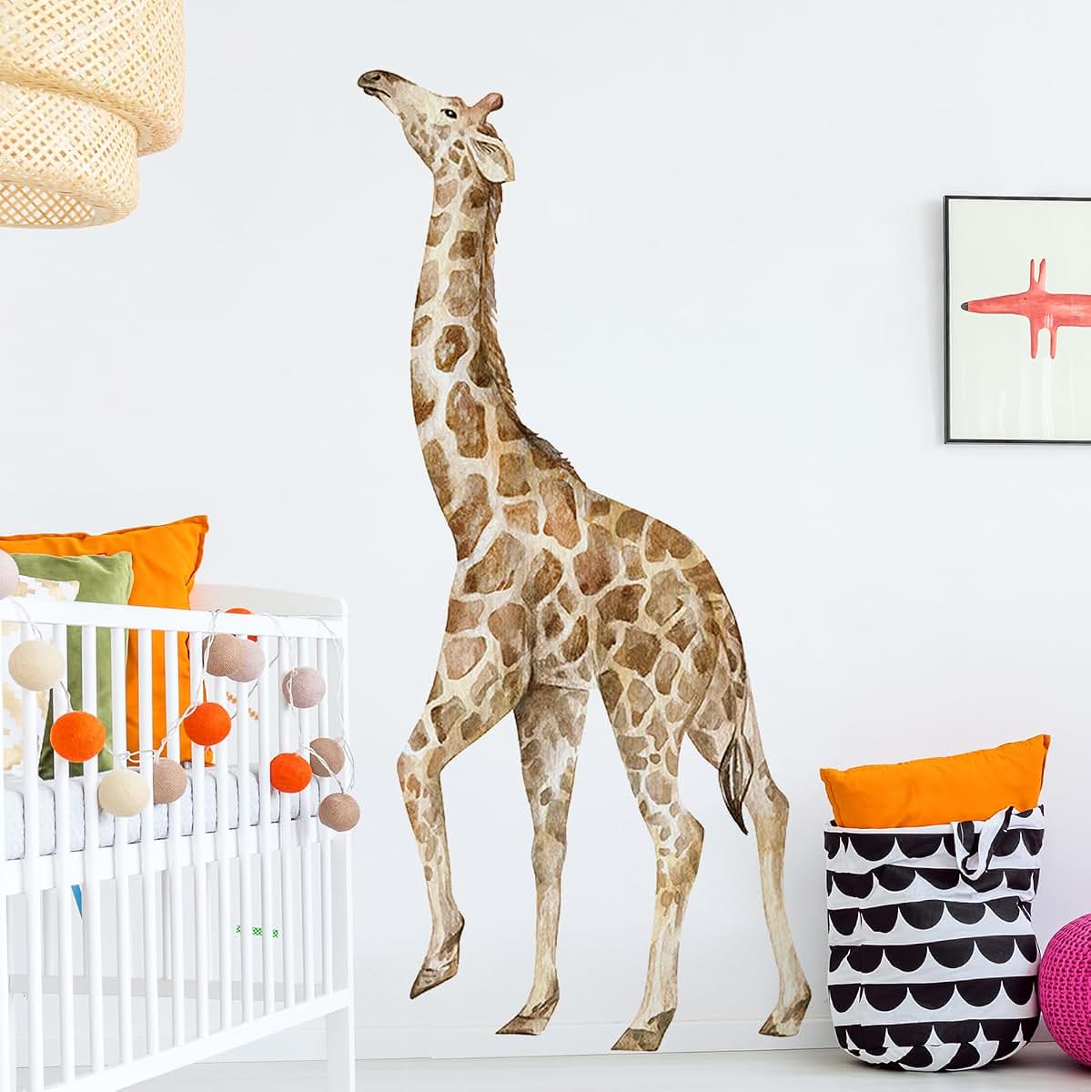 DTLIFEK Large Giraffe Wall Decals Removable Jungle Animal Wall Stickers