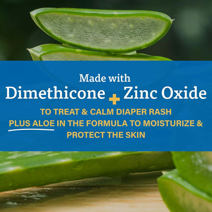 A+D Zinc Oxide Diaper Rash Treatment Cream for Baby Skin Care
