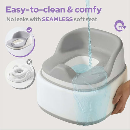 lalalark 3-in-1 Toddler Potty Training Toilet, White