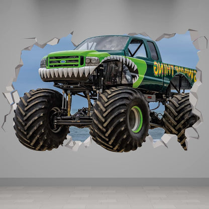 Monster Truck Vinyl Decals - Room Decor Stickers for Boys