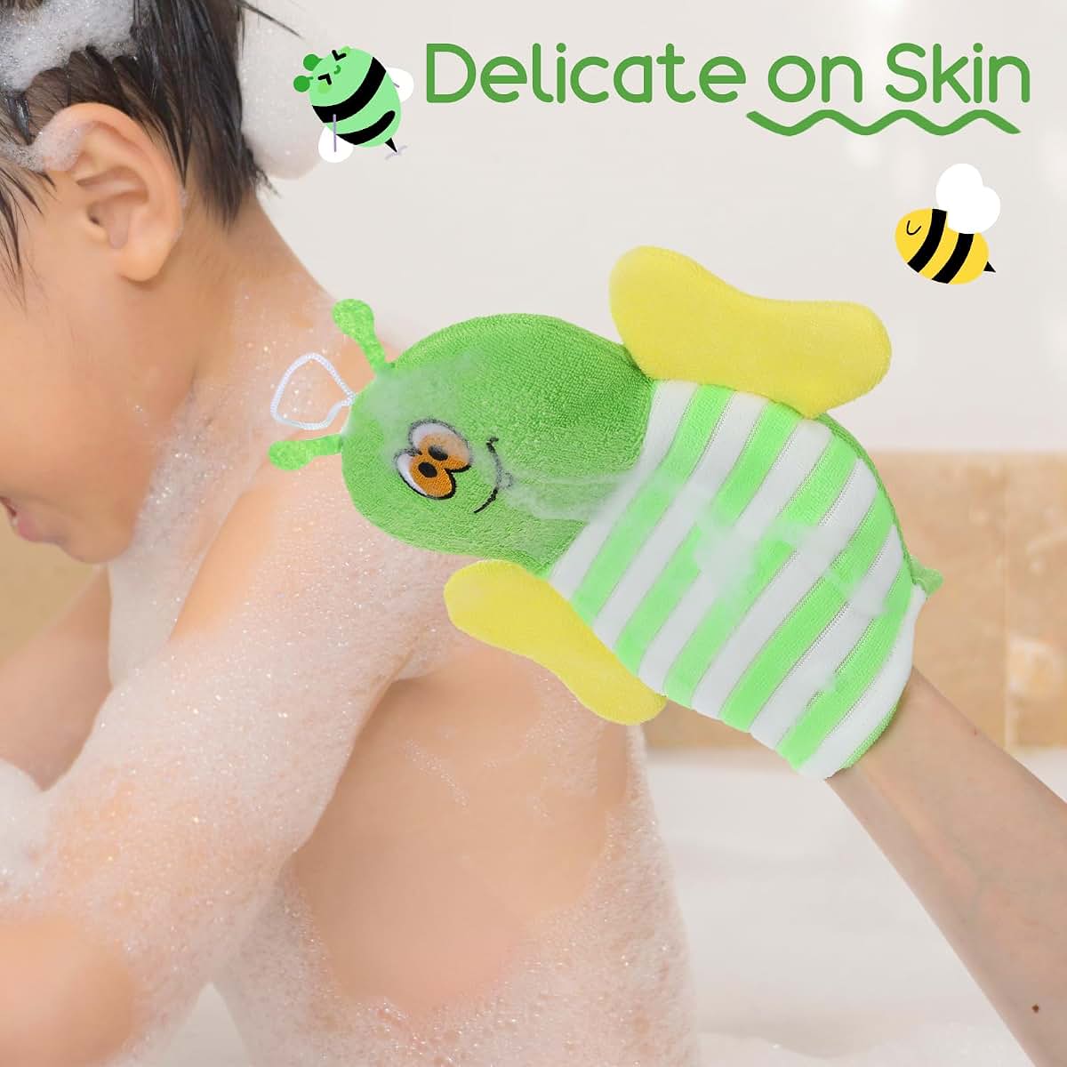 Sibba Baby Bath Mitt Washcloths, 10 Pack