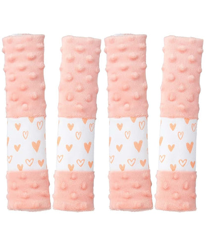 1 one enjoy 4 Pack Car Seat Belt Straps Cover for Baby Kids,Pink Baby Carrier Straps Covers Stroller Strap Pads Baby