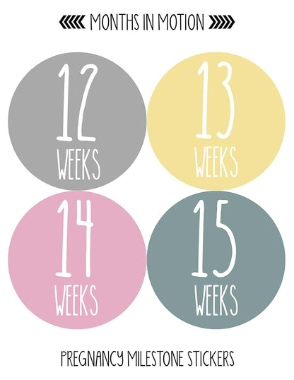 Months In Motion Weekly Pregnancy Growth Stickers For Maternity Photos (photo 2)
