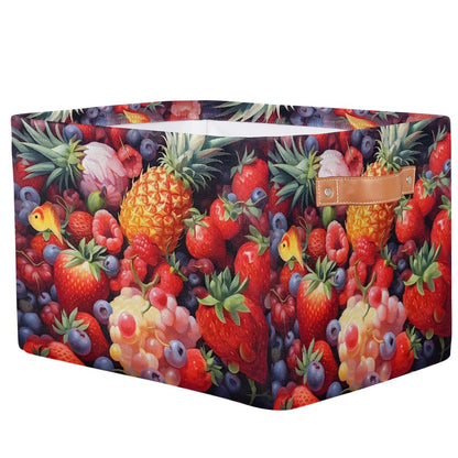 HSYOYO Rectangular Storage Basket with Handles for Nursery & Bedroom