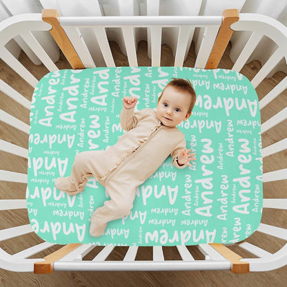BabyOneStop Personalized Crib Sheets for Standard Cribs and Playards