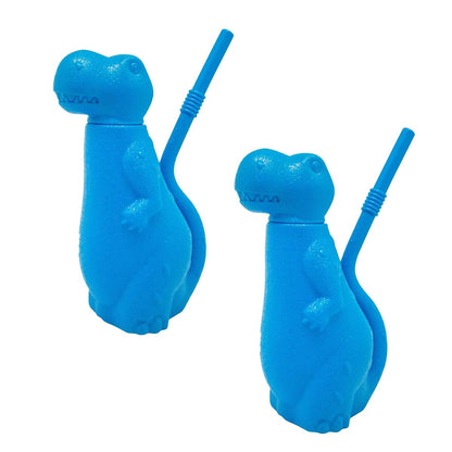Brite Concepts Dinosaur Shaped Sippy Cup Plastic 6-Ounce 2-Pack
