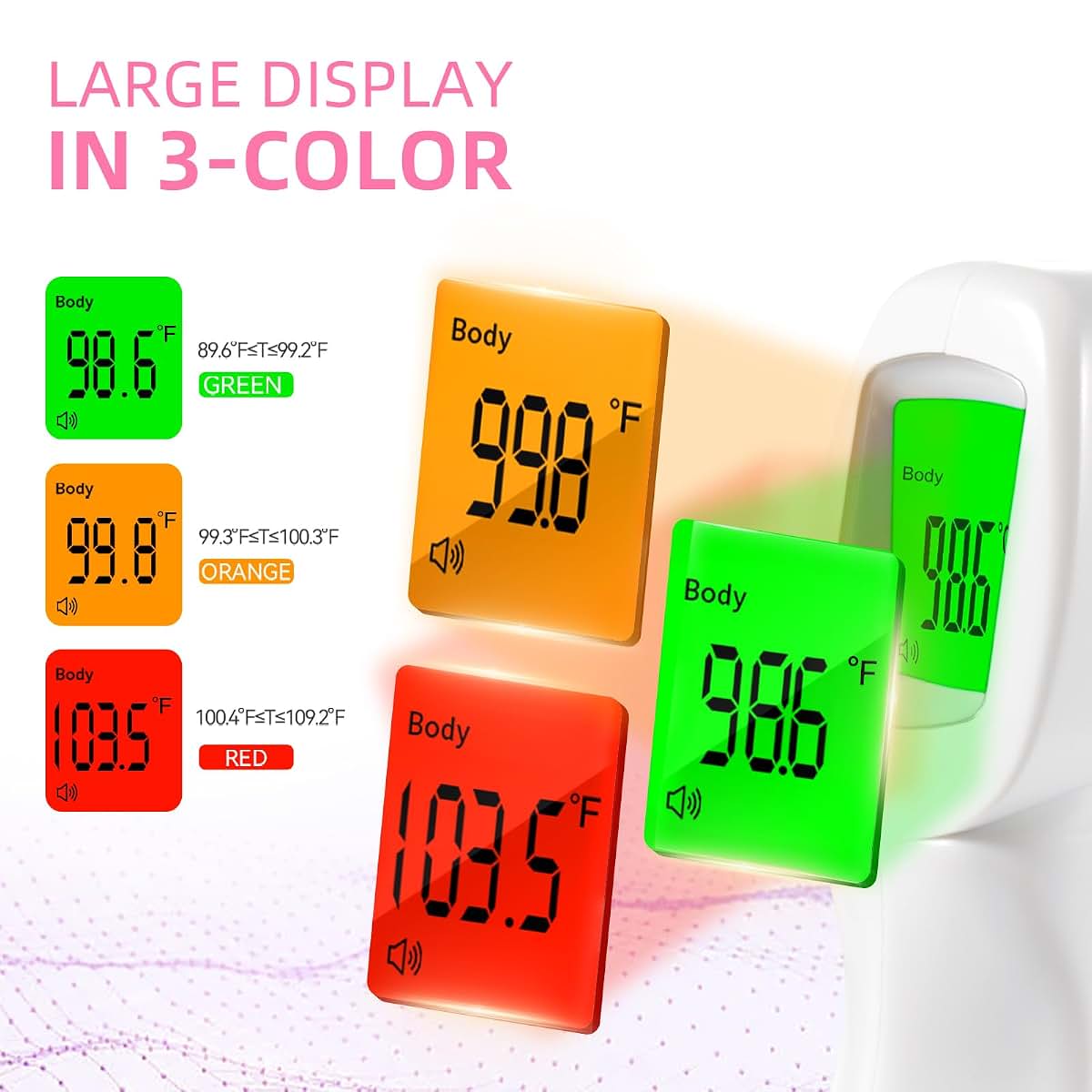 Snomd Non-Contact Forehead Thermometer 3-In-1 For Body, Object, Room