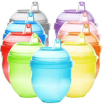 Youngever 9 Pack Kids Sippy Cups for Infant and Toddler Use