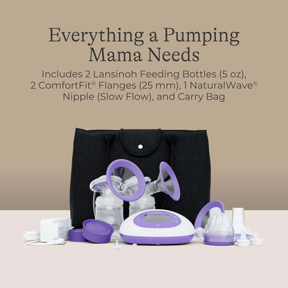 Lansinoh Oh Baby Kit: Double Electric Pump and Anti-Colic Bottle Set