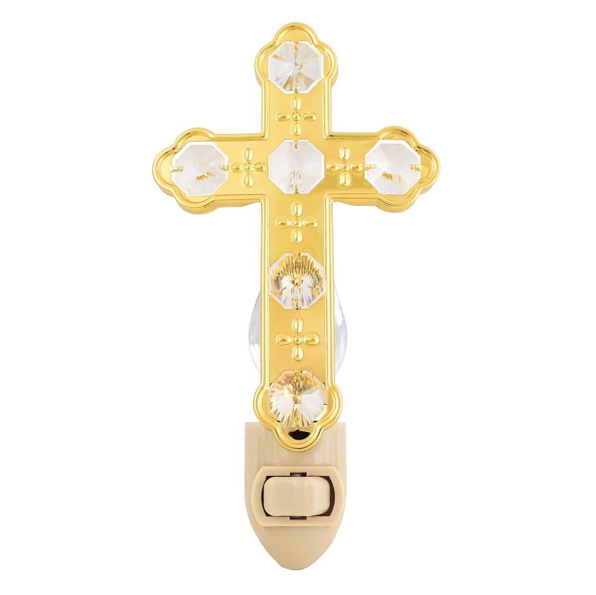 Crystal Delight By Mascot Gold Cross Night Light