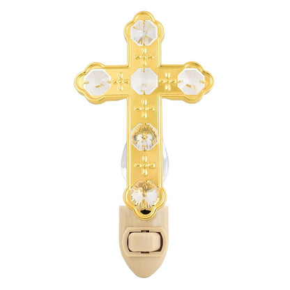 Crystal Delight By Mascot Gold Cross Night Light