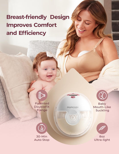 Momcozy M5 Smart Wearable Breast Pump