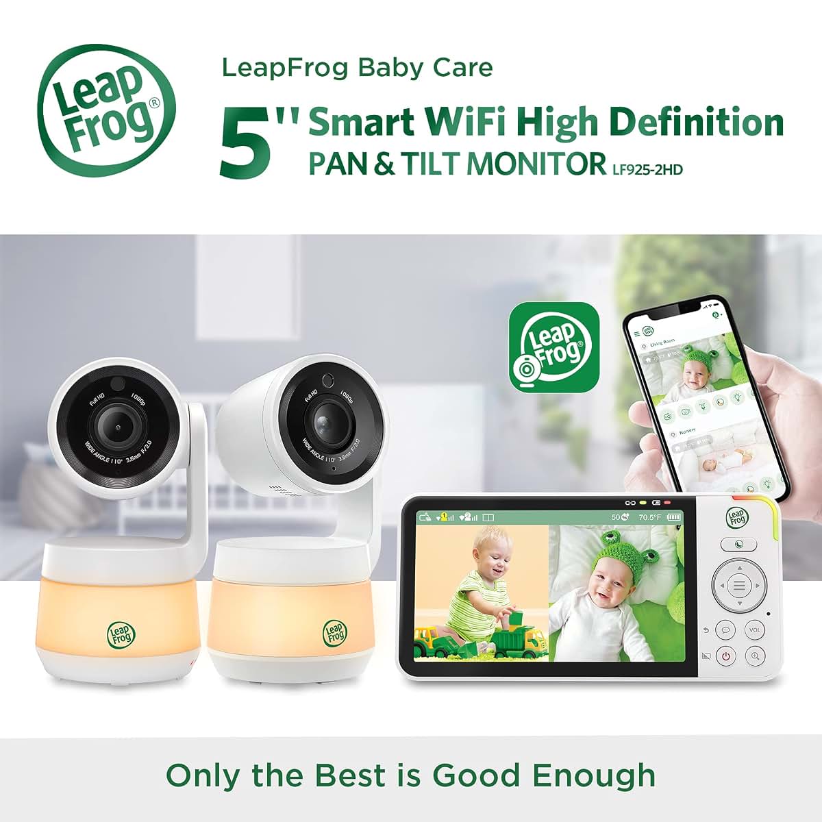 Smart Video Baby Monitor with 5-Inch HD Parent Viewer