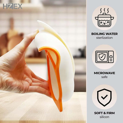 Hzex Owl Feeding Set for Toddlers | Suction Silicone Mealtime Utensils