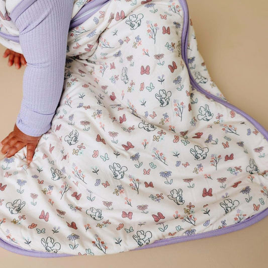 Copper Pearl Baby Sleep Sack, Minnie Mouse's Bowquet - 0.5 TOG Sleeveless Wearable Blanket for 18-24 Months