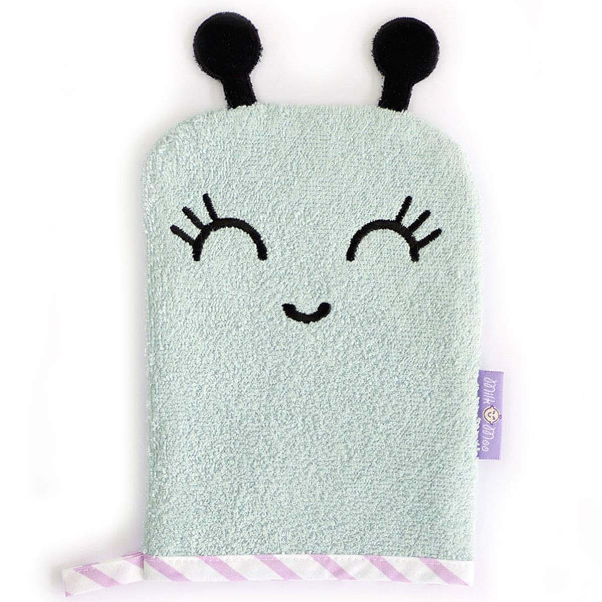 Milk Moo Soft Cuddles Milk&Moo Baby Bath Glove, 100% Cotton Oeko-Tex certificated Baby Sponge for Bathing, Ultra Soft
