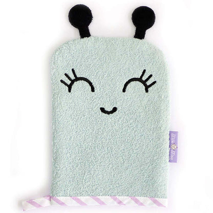 Milk Moo Soft Cuddles Milk&Moo Baby Bath Glove, 100% Cotton Oeko-Tex certificated Baby Sponge for Bathing, Ultra Soft