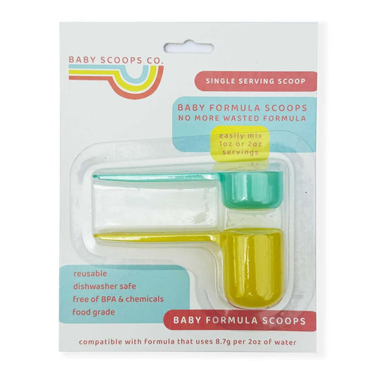 Baby Scoops Co. Infant Formula Measuring Scoop — 1oz & 2oz Yellow