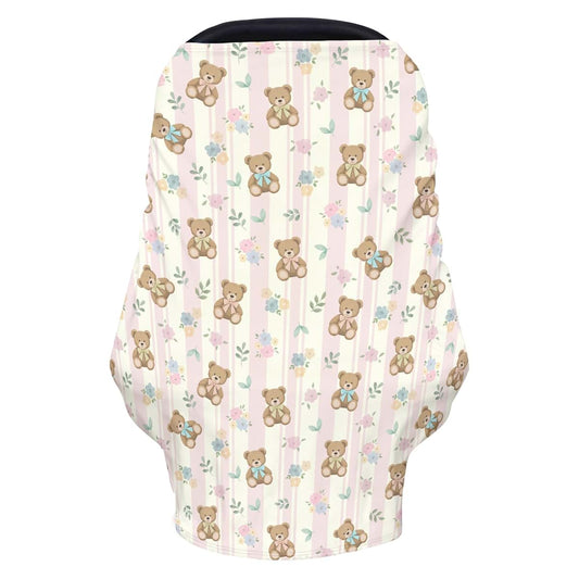 Cstdyfrv Boho Floral Multi-Use Baby Car Seat Canopy And Nursing Cover