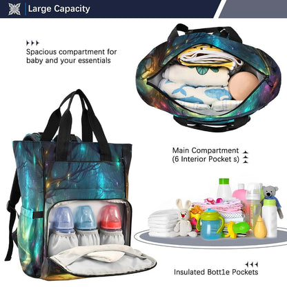 Yanendie Fairy Forest Diaper Bag Backpack
