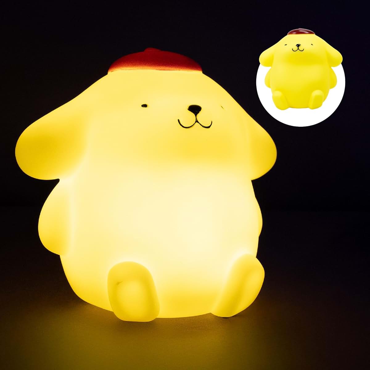 Blue Sky Studios Pompompurin Kids Night Light, Touch Control, Rechargeable Cute Mood Light