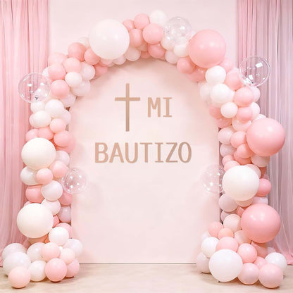 Mi Bautizo Wall Decal Cross Baptism Sticker for Communion Decor