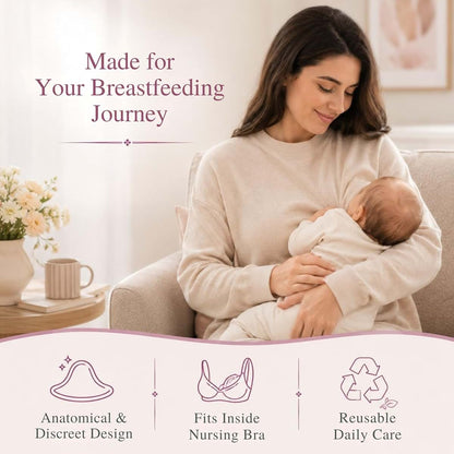 Silveriumom Silver Nursing Cups - Nipple Covers For Breastfeeding (photo 3)