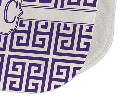 Baby Milano Personalized Greek Key Burp Cloth With Monogram