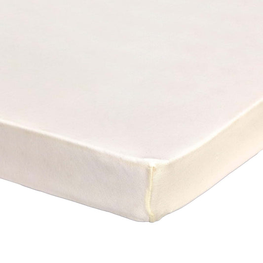 Abstract Baby Solid Jersey Knit Fitted Crib Sheet (24" x 38", Beige)