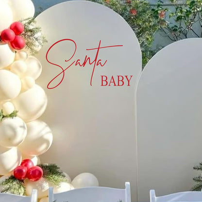 Santa Baby Decal for Christmas and Party Balloon Arch Decor Supplies