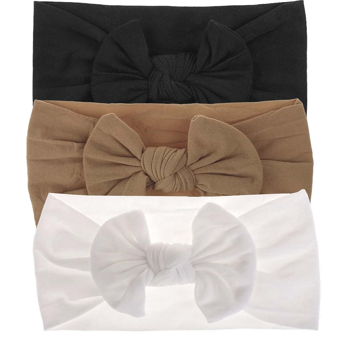 OVOY Newborn Turban Headbands - Dot Pattern Knotted Headwraps