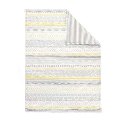 Lush Decor Baby Hygge Geo Reversible Oversized Blanket, 50 X 36, Yellow