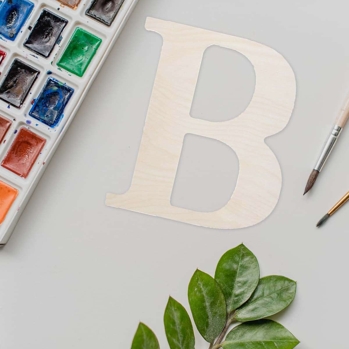 Good Wood By Leisure Arts 9.5 Inch Wooden Letter B for Crafts and Decor