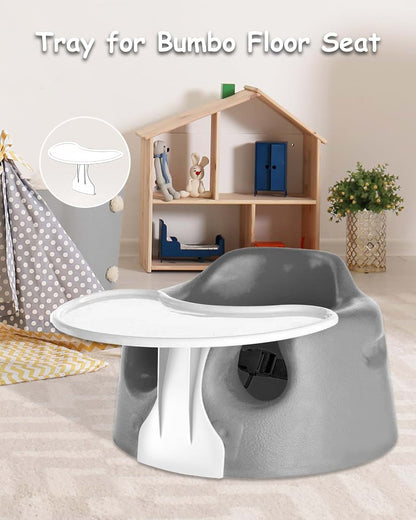 Bumbo Floor Seat Tray Accessory Compatible Easy Clean White Surface
