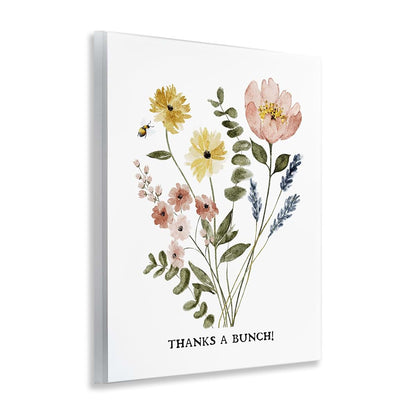 Floral Thanks A Bunch Botanical Mounted Wall Plaque Print | Stupell Industries