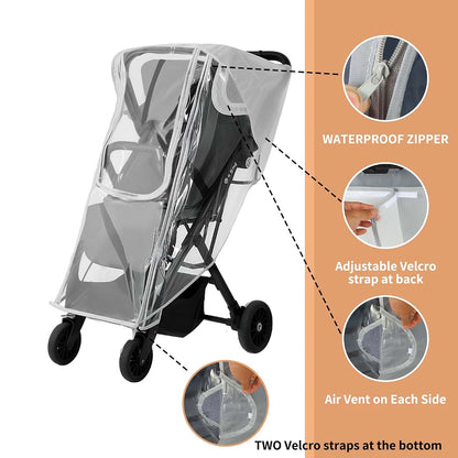 Yoamez Stroller Rain Cover for Graco Modes and FastAction